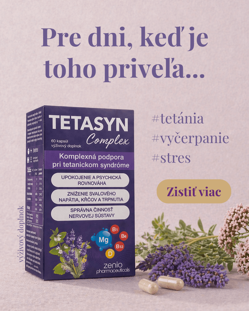 tetánia svalové kŕče tŕpnutie
